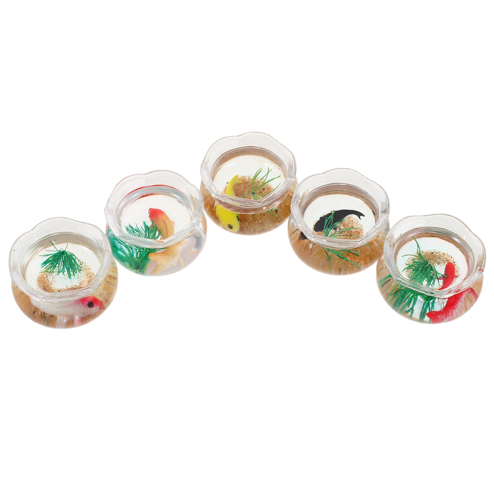 Aquarium Mini Fish - 5 Peças Mini Aquário de Peixes