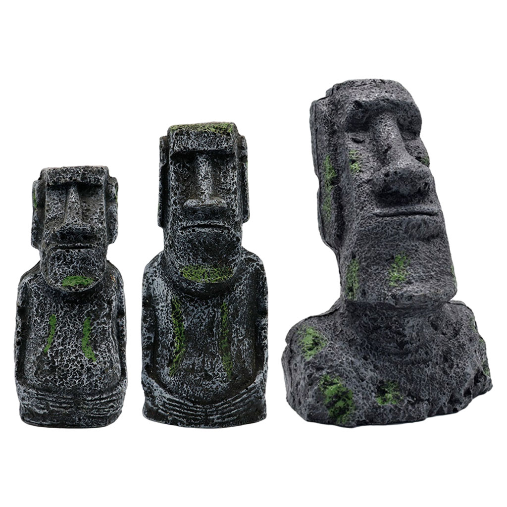 Aquário moai estátuas ilha de  - Aquarium Fish Unique avaliação e preço