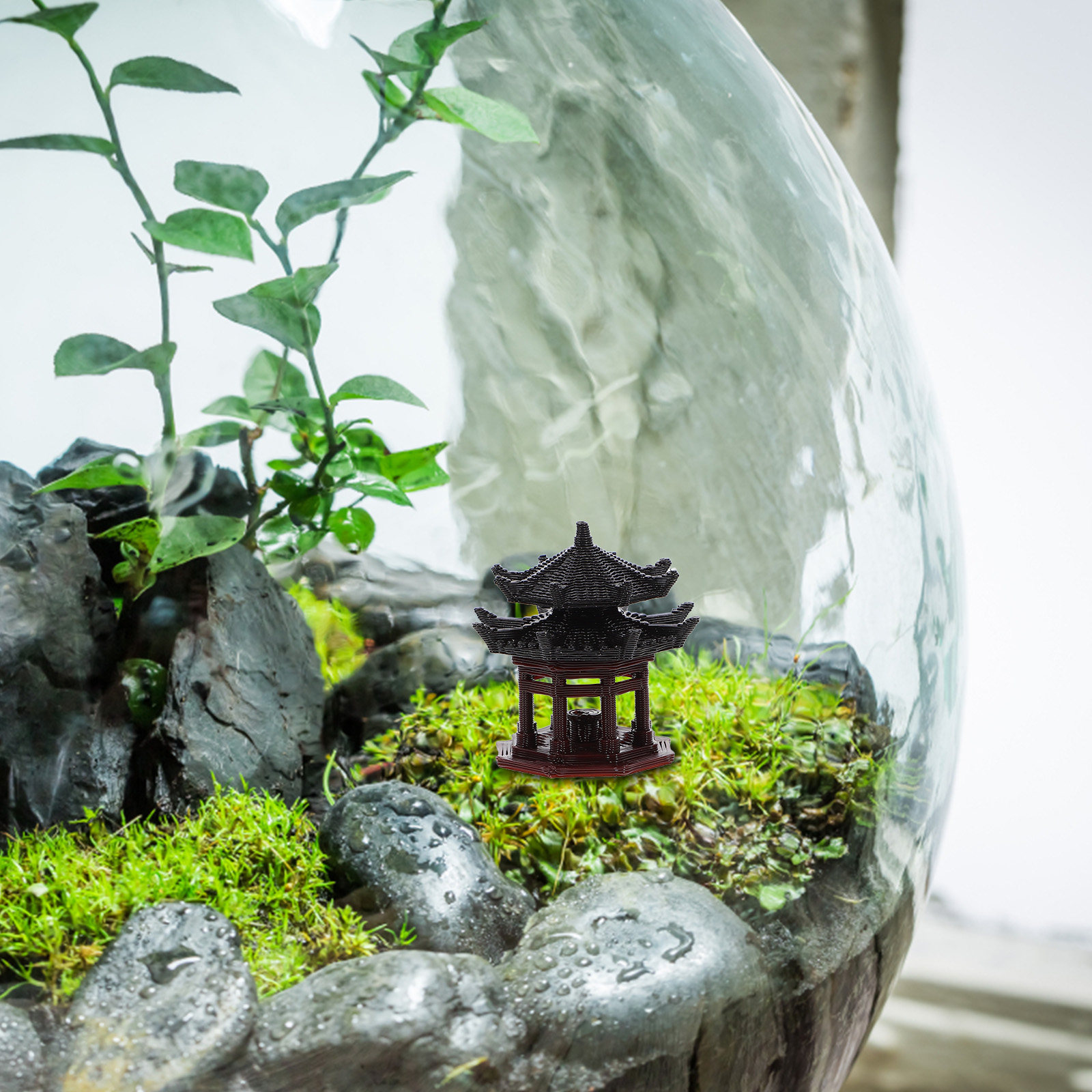 Estátua Mini Pavilhão Estilo C - Aquarium Mini Fish avaliação e preço