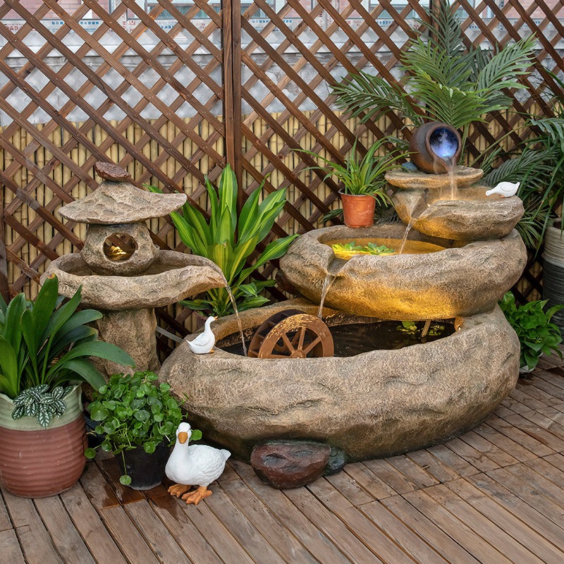 Fonte de Água para Varanda Ext - Aquarium Fish Pond avaliação e preço