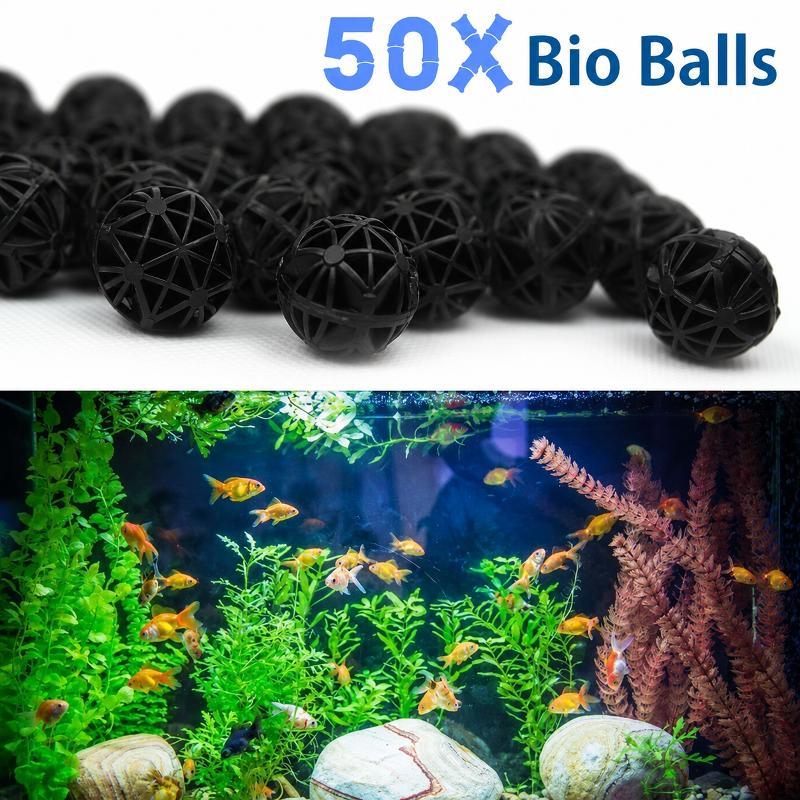 50 Peças de Bolas de Filtro Bi - Aquarium Fish Pond avaliação e preço