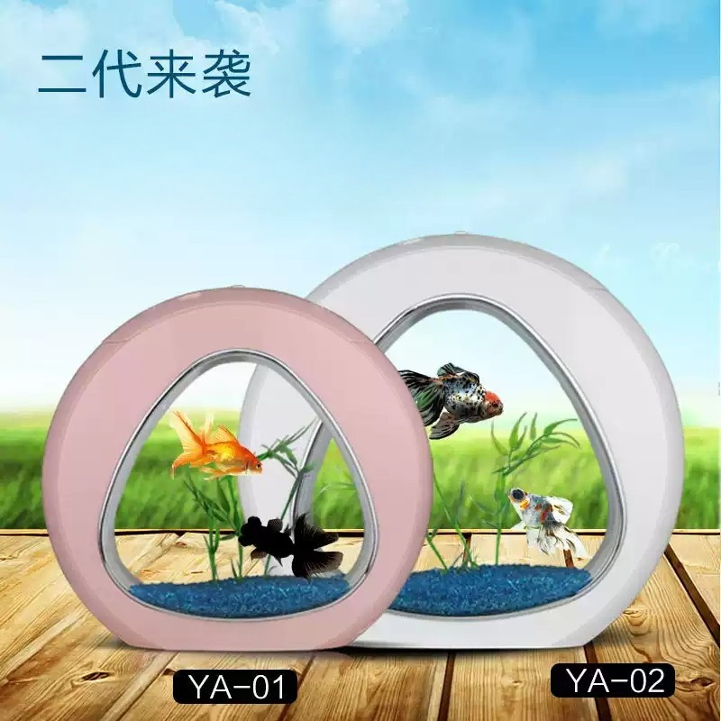 Aquário, Aquário de Mesa, Sala - Aquarium Mini Fish avaliação e preço