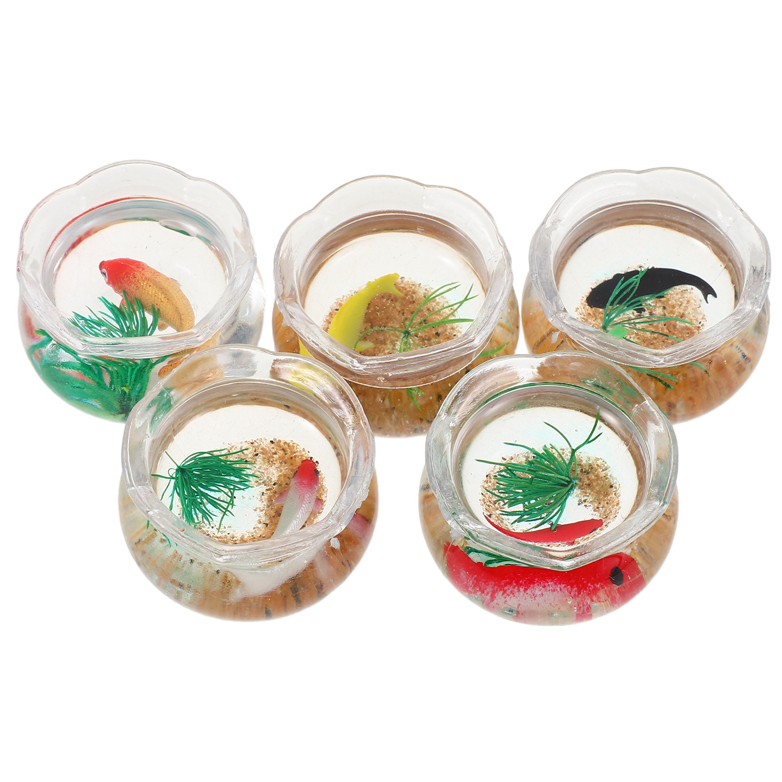 5 Peças Mini Aquário de Peixes - Aquarium Mini Fish avaliação e preço